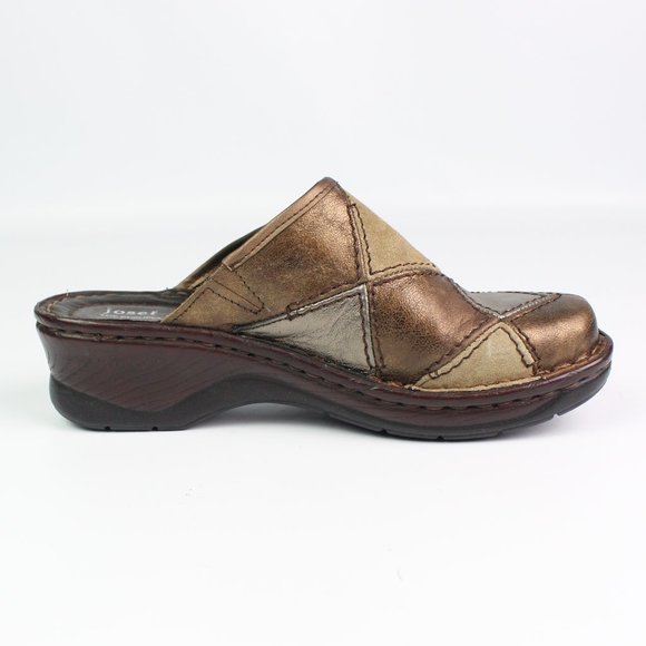 Josef Seibel mules patchwork copper bronze suede - Picture 3 of 8